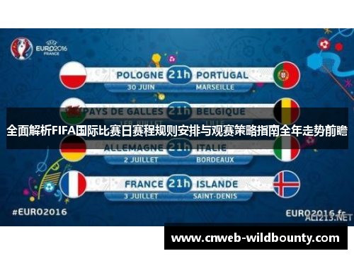 全面解析FIFA国际比赛日赛程规则安排与观赛策略指南全年走势前瞻 全面解析FIFA国际比赛日赛程规则安排与观赛策略指南全年走势前瞻